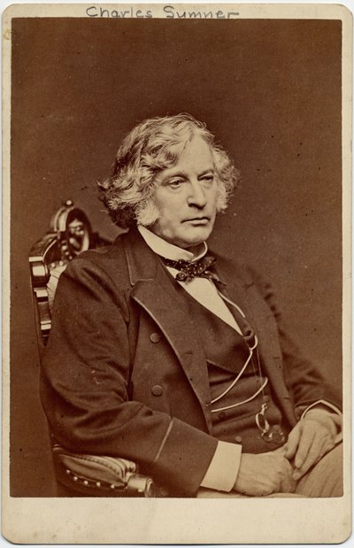 Charles Sumner (1811-74), US Senator by American Photographer